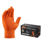 ANBOSON 10 Mil Diamond Textured Nitrile Gloves, Heavy Duty Disposable, Extra Thick, Latex & Powder Free, Chemical and Puncture Resistant, Ideal for Auto Repair, Cleaning, Painting, X-Large