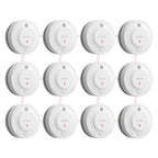 X-Sense Wireless Interconnected Smoke Detector Fire Alarm with Over 820 ft Transmission Range, SD19-W, Pack of 12