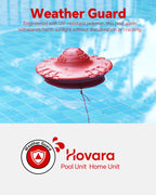 Pool Alarm, Floating Pool Safety Alarms for Inground & Above Ground Pools – Loud 110dB Alert, Adjustable Sensitivity, Protection for Kids & Pets (Hot Red)