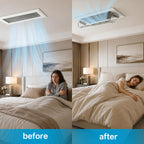 2 Pack Magnetic Air Vent Deflector, 9"-15.5" Adjustable Vent Cover with Optimized Ferrite Magnets for Ceiling/Floor/Wall Registers - Clear Heat/AC Deflector for Under Furniture & Home Comfort