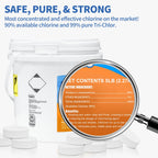 TABIT 3" Chlorine Tabs, 3 Inch Chlorinating Tablets 5 lbs for Swimming Pool, Spa and Hot Tub, Slow Dissolving