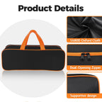 TWAKAP Grill Tool Storage Bag, 24" x 8" x 8" Large Capacity Grill Accessory Storage, 1680D Heavy-Duty Grill Utensil Storage, Accessories Storage Compatible with Blackstone (No Accessories)