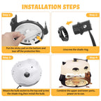 2024 Flea Traps for Inside Your Home, 2 Pack Monster Flea Killer with Sticky Discs & Bulbs, Professional Pest Control Trapper for House, Safe Flea Lights Insect Catcher Bed Bug Trap for Kids & Pets