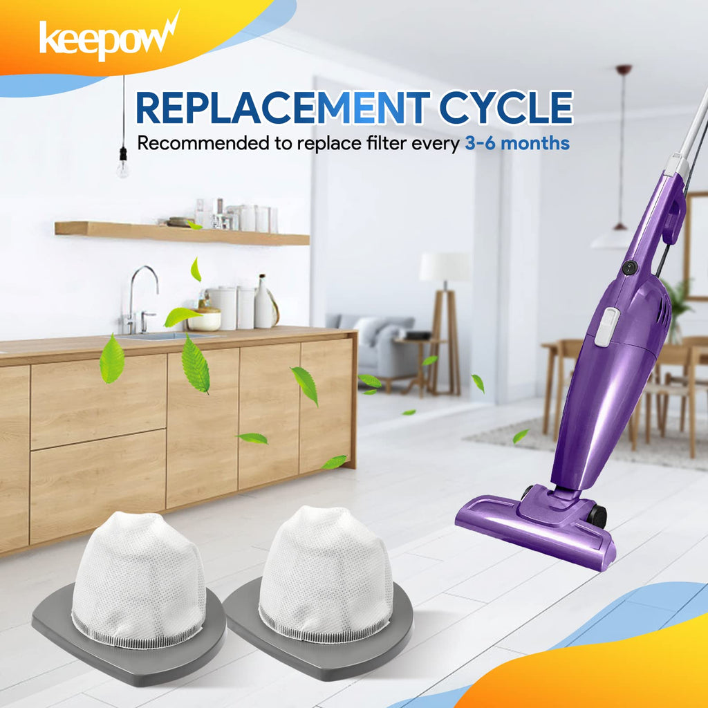 KEEPOW Featherweight Replacement Filters Compatible with Bissell Featherweight Stick Lightweight Bagless Vacuum 2033, 20331, 20333, 20336, 20339, 2033M (4-Pack)