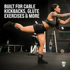Gymreapers Ankle Straps (Pair) For Cable Machine Kickbacks, Glute Workouts, Lower Body Exercises - Adjustable Leg Straps with Neoprene Padding (Ranger Green, Pair)