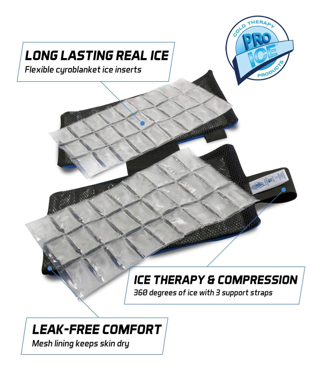 Pro Ice Youth Shoulder Elbow Ice Therapy Wrap PI220 - Ice Packs Included