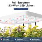 iDOO Hydroponics Growing System Kit 12Pods, Christmas Gifts for Women Mom, Herb Garden Indoor with LED Grow Light for Home School, Built-in Fan, Auto-Timer, Adjustable Height Up to 11.3", 12Pods-White