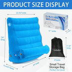 LOKFEHRE Inflatable Bed Wedge Pillow Set for Travel,Wedge Pillows for Neck and Leg Pain Relief & Post Surgery Heartburn, Anti Snoring,GERD for Sleeping Acid Reflux Back