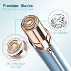 Facial Hair Remover Replacement Heads Generation 2 for Flawless Finishing Touch Hair Removal Tool for Women,As Seen On TV 18K Gold-Plated Gen 2 Double Haolo 6 Count