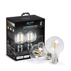Geeni Smart Light Bulb - Alexa and Google Home Compatible, Tunable White LED Programmable and Dimmable WiFi Light Bulb, App Controlled (G25-2 Pack)