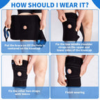 Nvorliy Plus Size Knee Brace for Knee Pain, Extra Large Knee Brace for Women and Men, Adjustable Knee Support with Side Stabilizers for Knee Pain Relief, Arthritis, ACL, LCL, MCL, Injury Recovery (3XL/4XL, Black)