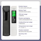 4 in 1 TDS Meter Digital Water Tester for Drinking Water, All New 2025 Portable Water Quality Tester with EC Temp Color Display, PPM Meter Water Tester for Aquarium Hydroponics Tap Water (White)