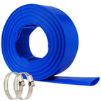 NetLea Heavy-Duty Pool Backwash Hose,2inchx50 ft Reinforced Leak Proof Design with 2 Stainless Steel Clamps 2Inch, Weather Resistant, Bursting, Ideal for Pool Backwash, Sump Pump Drainage