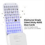 Kiwinurse Indoor Fly Trap Refill Glue Cards for UVLA1001 Indoor Fly Insect Trap - 10Pack, Single Sided Sticky