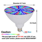 Cynlink 12V 50W LED Color Changing Pool Lights for Inground Pool, Swimming Pool Light Bulb with Remote, E26 Replacement Underwater Pool Lighting for Pentair and Hayward Light Fixtures, 1 Pack