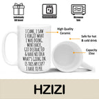 Funny Old People Mug I Came I Saw I Forgot What I Was Doing Senior Citizens - Funny Sarcastic gifts for Elderly Grandma Grandpa Mom Dad Aunt Birthday Gift Retirement Gift White 15oz Ceramic Coffee Mug