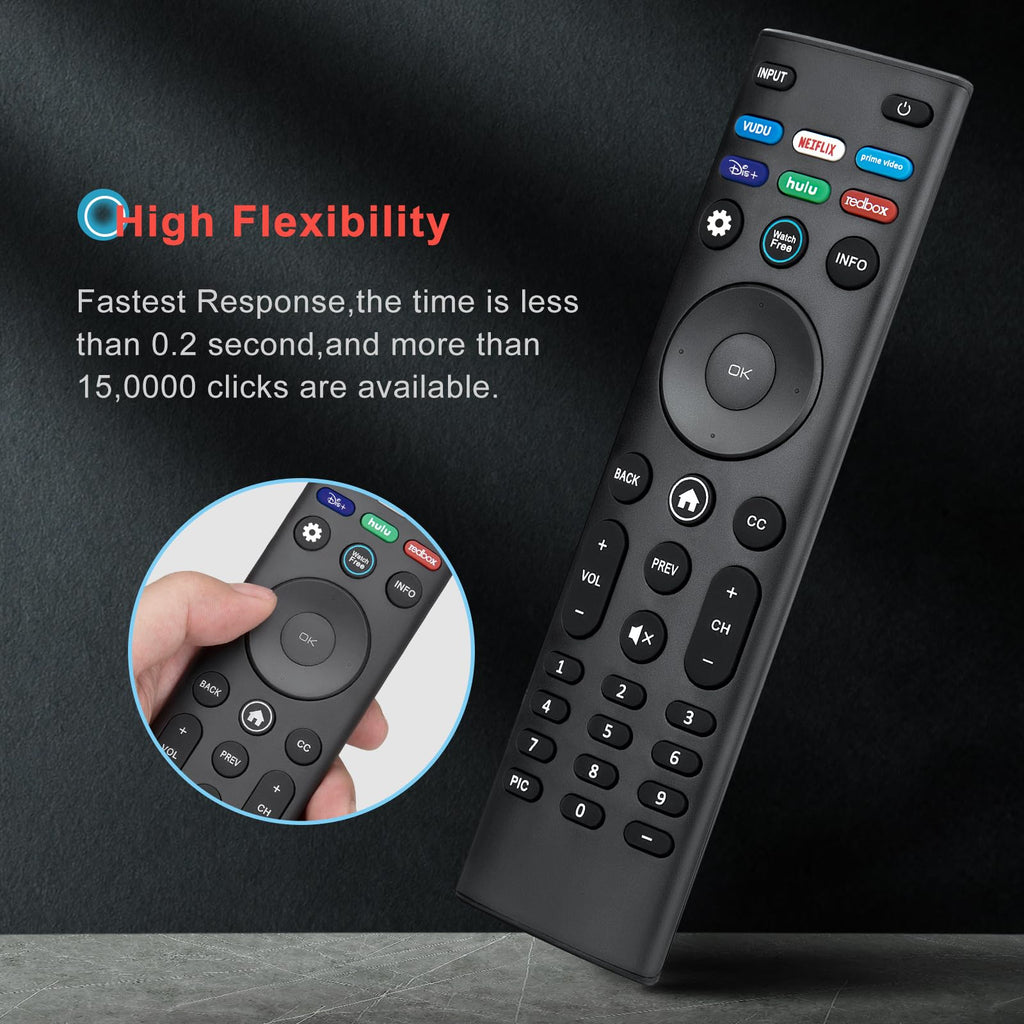 Universal Remote Control XRT140 for VIZIO Smart TV Remote Replacement XRT136 XRT260 XRT270 Smartcast D, E, M, P, V, PX Series Smart TVs