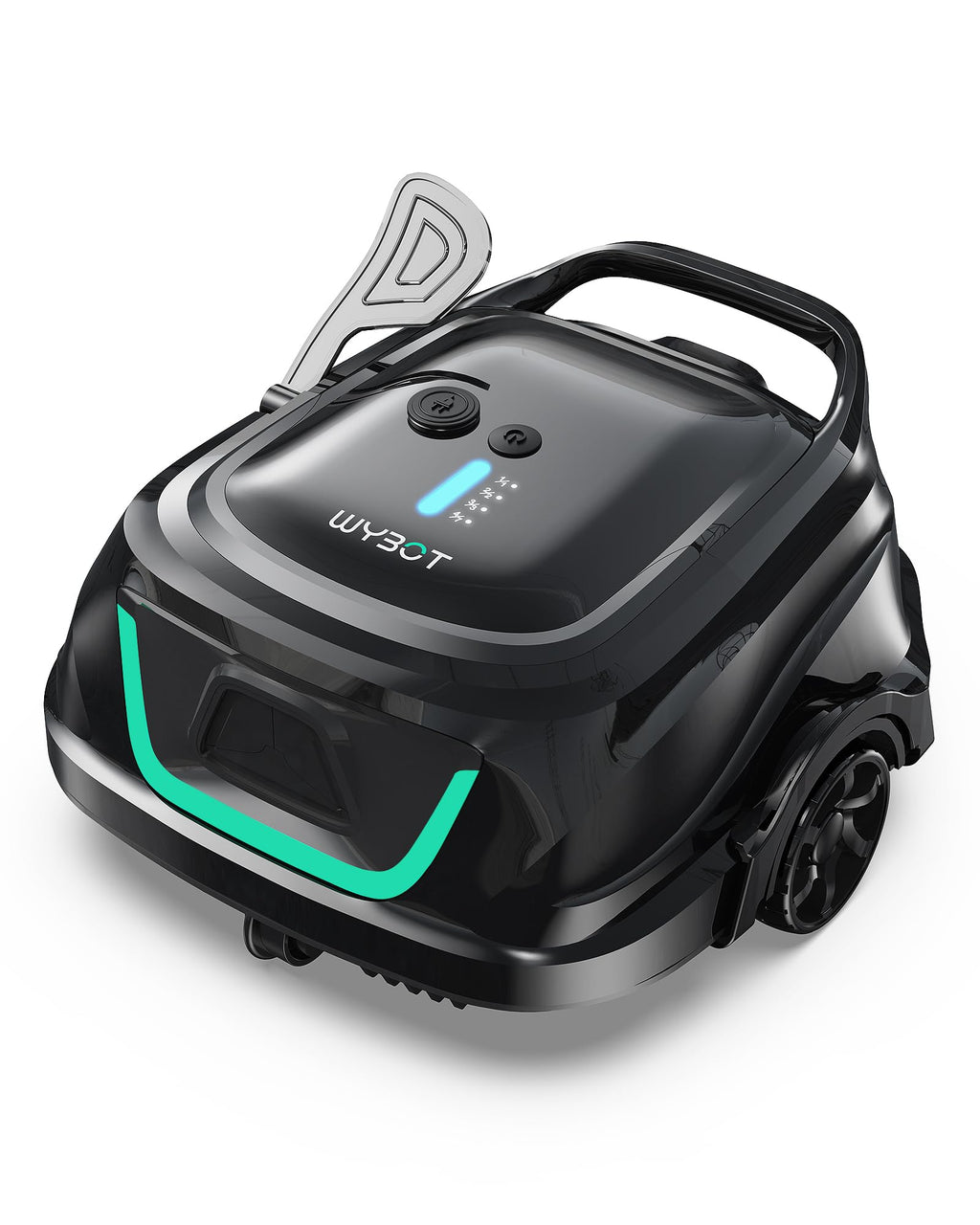 [2026 New] WYBOT A1 Robotic Pool Cleaner – Dual-Layer Filtration, 120-Min Runtime, Powerful Cordless Pool Vacuum for Above-Ground & Flat Pools, Efficient Debris Removal & Auto-Parking Design
