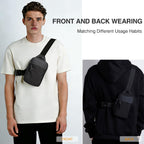 Mini Sling Bag for Men Women, Small Crossbody Waterproof Practical Shoulder Chest Bag for Travel Work Sport