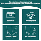 BALAPET Recliner Cushions for Long Sitting, Egg Crate Foam Recliner Cushion for Elderly Reduces Muscle Fatigue and Provides Air Flow, Extra Large Non-Slip Seat Cushion with Back Support Cushion(Black)