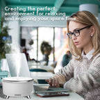 Diffusers for Essential Oils Large Room Humidifier, 500ml Aromatherapy Diffuser with 6 Essential Oils Remote Control,7 Colors Lights & 3 Mist Mode Waterless Auto Off for Women Office Home White Sliver