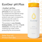 pH Plus by EcoOne | Natural Water pH Increaser for Hot Tub Application | Chlorine-Free, Phosphate-Free Hot Tub pH Increaser | Increases Alkalinity & Neutralizes pH to Prevent Scale & Buildup, 2 Lbs