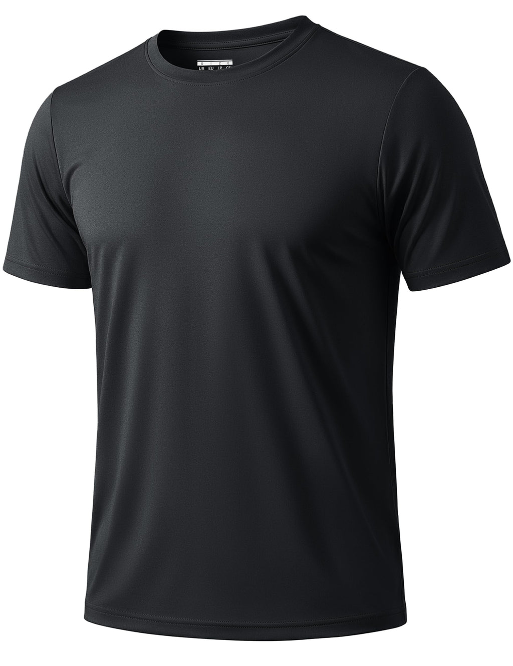 Mens Athletic Sun T-Shirts Lightweight Shirts UV Protection Clothing for Men Outdoor Hiking Shirts Gym Shirts Sports Shirts Black