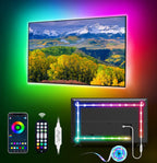 MATICOD LED Lights for TV Led Backlight, 16.4ft RGB Led Strip Lights for TV Lights Behind, USB Led Light Strip for 55-70in TV, Bluetooth APP Control Music Sync Strip Lighting for Christmas Decorations