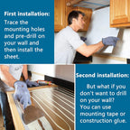 24 x 30-inch Reversible Stainless Steel Backsplash for Kitchen wall，Splatter Guard and Cooking Shield， Range Hood Accessories to Keep Kitchen Clean， Four Pre Drilled Holes for Easy Installation