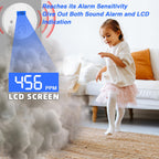 Smoke and Carbon Monoxide Detector, 2 in 1, Smoke & CO Alarm, 85db Sound, LCD Readout, Battery Operation, for Home and Kitchen, Wireless Installation