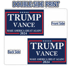 Large 18"x 12" Trump Vance 2024 Yard sign for USA President Election with Metal H-Stakes,MAGA Take America Back Signs, Vote for Republican, Double Sided Print for Outdoor Garden Decorations