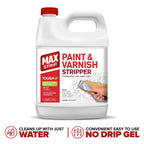 Max Strip Paint & Varnish Stripper 32oz - Paint Stripper for Multiple Layers of Acrylic, Latex, Oil & Water-Based Paints, varnishes. for Wood, Metal, Masonry, Plaster, Tile, molding.