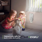 VEYOFLY, Flying Insect Trap, Insect Catcher, Indoor Fly Trap, Safer Home, Fruit Fly Traps for Gnat, Moth, Mosquito, Bug Light Plug in Insect Killer (2 Device + 6 Glue Cards)