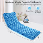 Careboda Alternating Pressure Mattress Anti Decubitus Air Pads with Electric Quiet Pump System, Pressure Sore Pad and Bed Sore Prevention, Air Mattress for Hospital Bed and Home Use Blue