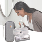 Aproca Grey Hard Travel Storage Case, compatible with Waterpik WF-02 Cordless Water Flosser and Accessories