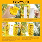 2 PCS Wasp Traps Outdoor Hanging Wasp Repellent Indoor/Outdoor Bee Traps Catcher, Effective Insect Trap,Yellow Jacket Trap Bee Killer, Flying Catcher, Gnat, Mosquito,Bee, Wasp Flying Insect Killer