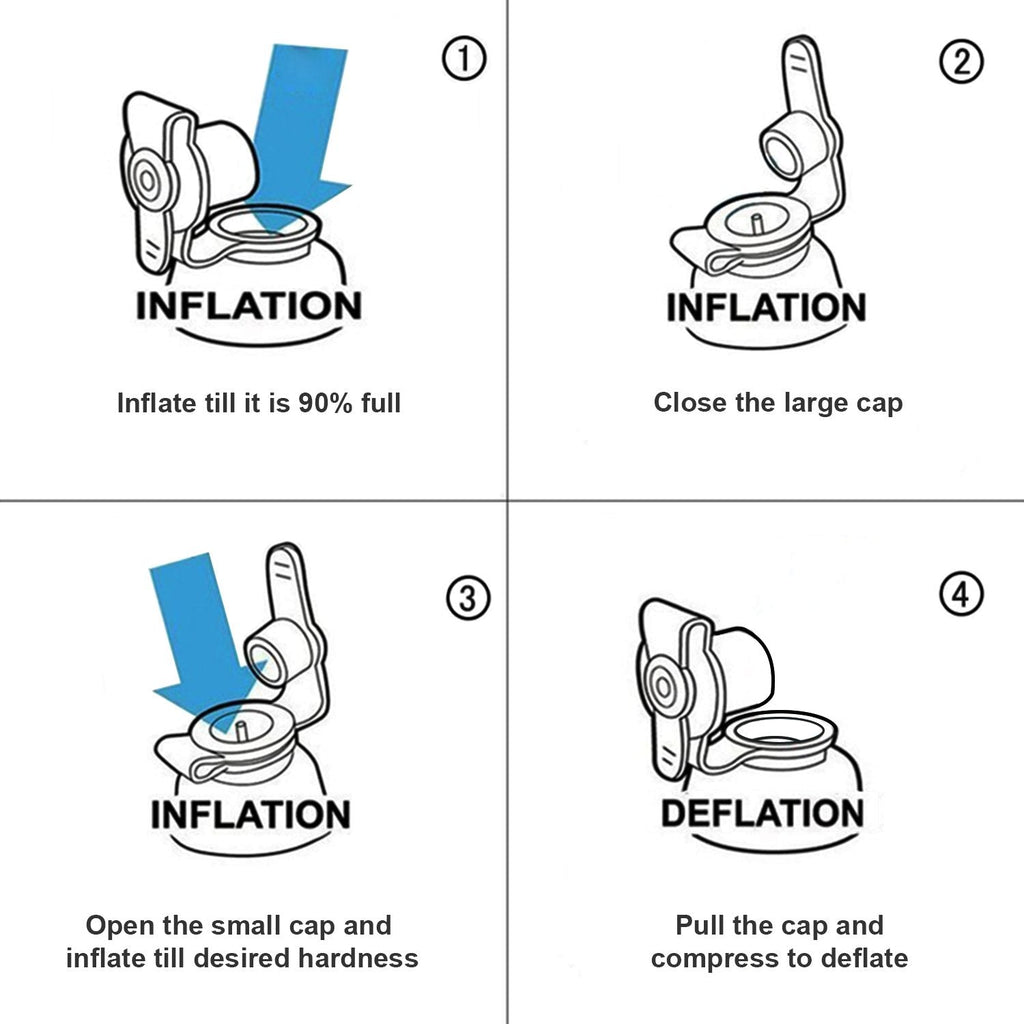 USHMA Inflatable Wedge Pillow, Portable Travel Wedge Pillow, Fast Inflation & Deflation Inflatable Wedge Pillows for Travel, Blow Up Wedge Pillow Suitable for Travel Home Sleeping Back Knee Bed