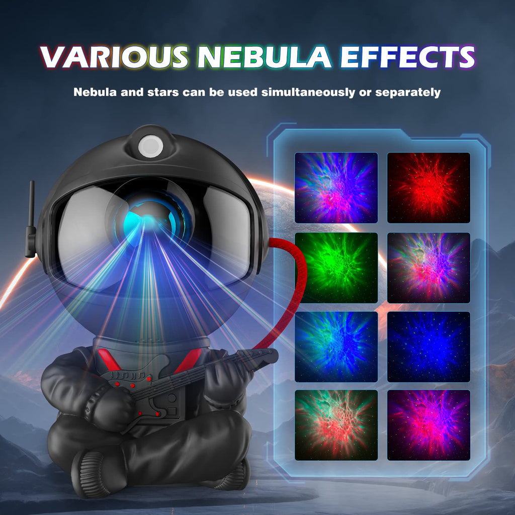 Astronaut Galaxy Projector, Star Projector Galaxy Light, Night Light for Kids, Nebula Ceiling LED Lamp, Room Decor, with Timer and Remote, Gifts for Christmas, Valentine's Day, Birthdays