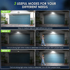 Solar Motion Lights Outdoor, Ultra Bright Solar Fence Lights with Motion Sensor, IP65 Waterproof Security Light 3 Modes, 270° Lighting Angle, Wall Lights for Deck Patio Fence Garage Door (6 Packs)