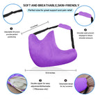 zimucxn Shoulder Surgery Pillow, Ergonomic Rotator Cuff Pillow, Comfortable Post Shoulder Surgery Pillow, Adjustable Structure Provide Support, Shoulder Pain Relief, Firm and Removable(Purple)