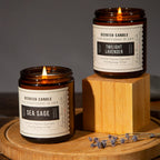 4 Pack Candles for Home Scented, Lavender Sage Sandalwood Candles, 28 OZ Aromatherapy Jar Candles, 50 Hours Long Burning Time, Christmas Scented Candle Set Gifts for Women and Men