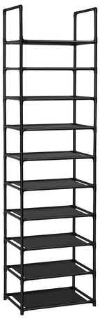 FIDUCIAL HOME 10 Tiers Shoe Rack 20-25 Pairs Sturdy Shoe Shelf