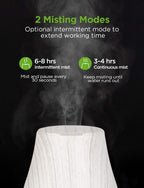 InnoGear Essential Oil Diffuser, Premium 5-in-1 Diffusers for Home Scent Aromatherapy Diffuser Air Desk Humidifier for Bedroom Large Room Office 7 Color LED 2 Mist Mode Waterless Auto Off, White Grey