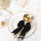 Ribbli Black Satin Wired Ribbon 1.5 Inch Black Christmas Ribbon for Gift Wrapping Wreaths Garland Tree Decoration Crafts Home Decor-Continous 20 Yards