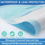 SOFYFINE Incontinence Bed Pads Disposable Adult 22"x23" (100 Pcs), Absorbent Nursing Underpads Women Postpartum Chucks Waterproof Pee Pad for Elderly Baby and Puppy