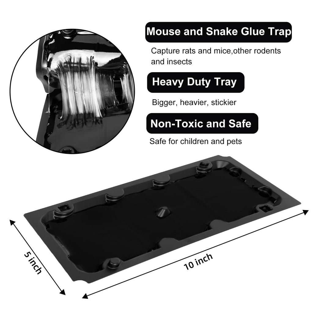 16 Pack Sticky Mouse Trap Rat Traps Indoor, Peanut Taste Pheromone Mouse Traps Indoor for Home, Glue Sticky Traps for Mice and Rats, Snake(Large Size)