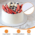80-Pack Cake Boards 10 inch Round White Cake Circles Rounds Base Food-Grade Cardboard Cake Board for Cakes, Christmas, Bread, Desserts（Thin and strong）