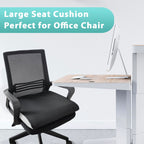 AEROiVi Large Seat Cushion, 2.7 Inch Thick Office Chair Cushion with 3D Mesh Padding, Wedge and Handle Design for Car Seat, Wheelchair, Bleacher, Easy to Clean