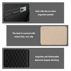 Upgraded Car Center Console Cover,Microfiber Leather Car Armrest Cover Cushion with 2 Storage Bags,Universal Car Armrest Storage Box Car Interior Accessories for Most Vehicles (Black)
