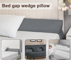 Vekkia King Pillow Wedge for Headboard Gap,Bed Gap Filler/Mattress Wedge Crack Filler,Close 0-3.5" Gap, Between Headboard and Mattress,Gray